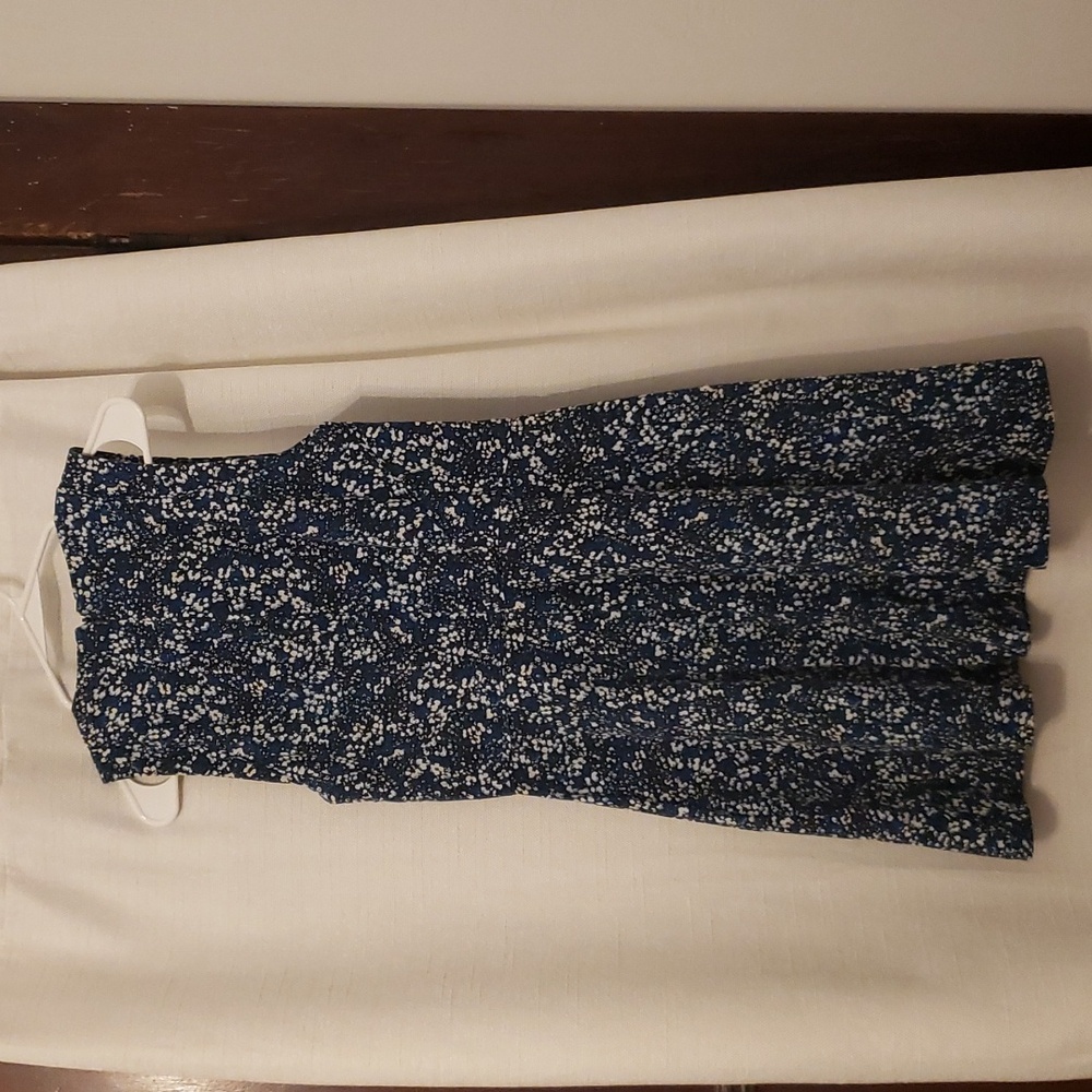 GAP SLEEVELESS SHIFT SUN DRESS SIZE 06 SHADES OF BLUE W/ WHITE - Picture 5 of 5